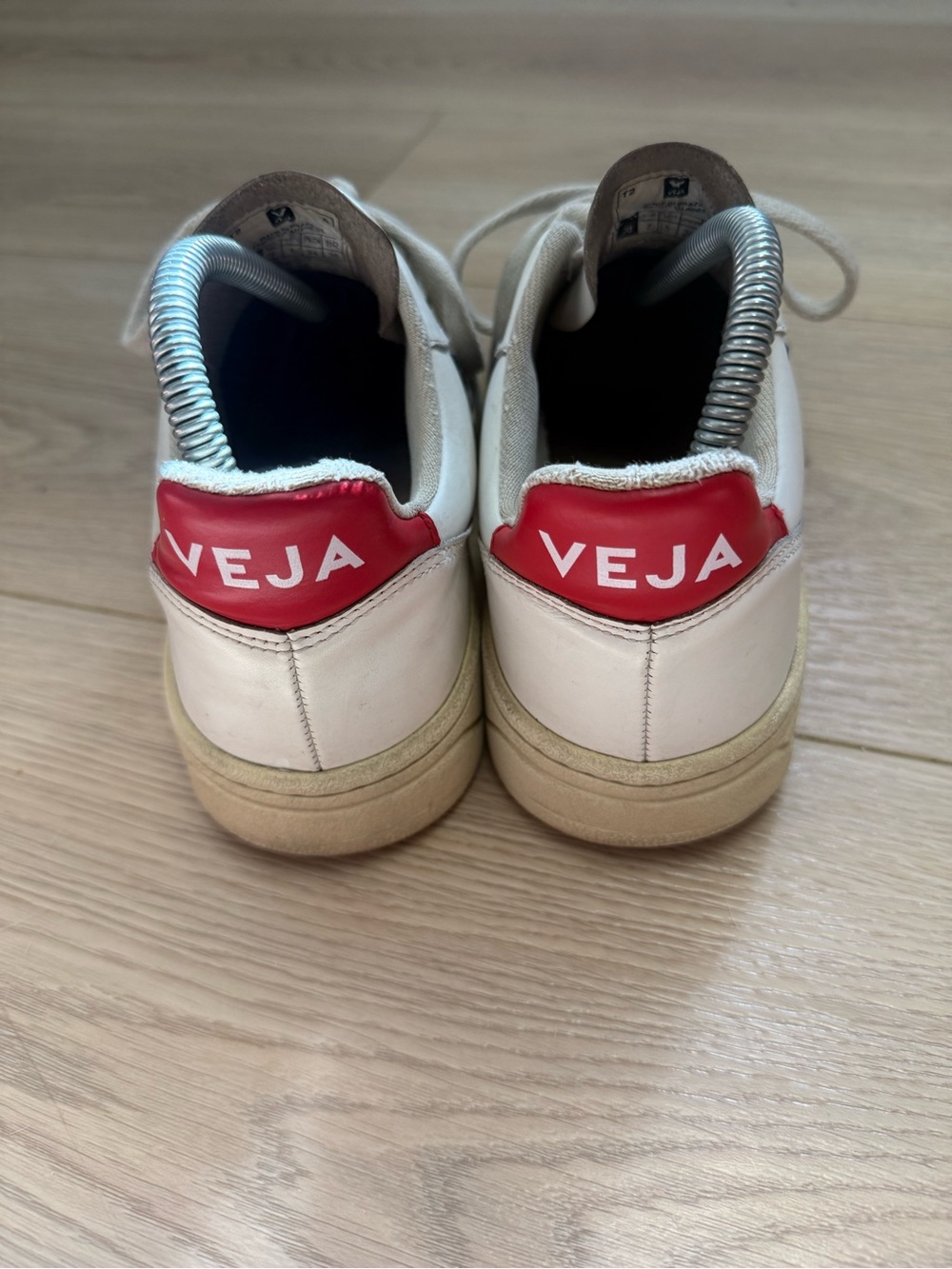 VEJA V-10 LEATHER WHITE NAUTICO PEKIN WOMANS SIZE 7 - Picture 2 of 10